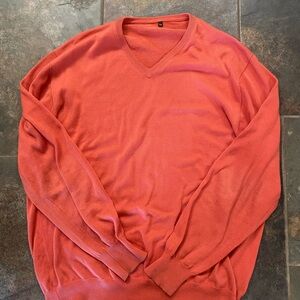 Loro Piana V-Neck Sweater - Coral